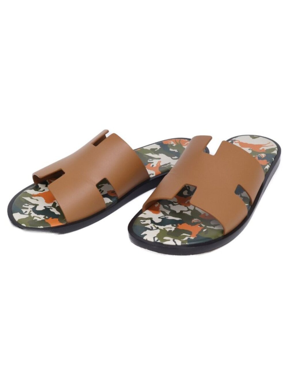 Hermes Izmir Horse Camouflage Sandals